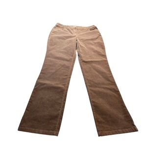 NWT Chico's Women's Brown Corduroy Pants Size 2.5 Short (14) A14